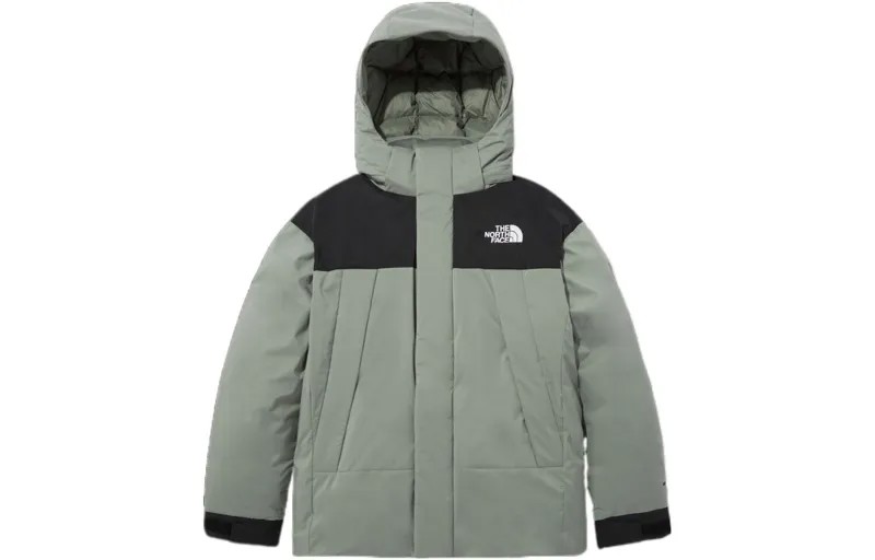 Пуховик мужской зеленый The North Face, зеленый