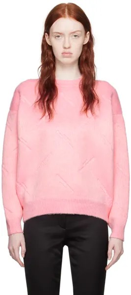 Alexander Wang Розовый свитер с тиснением