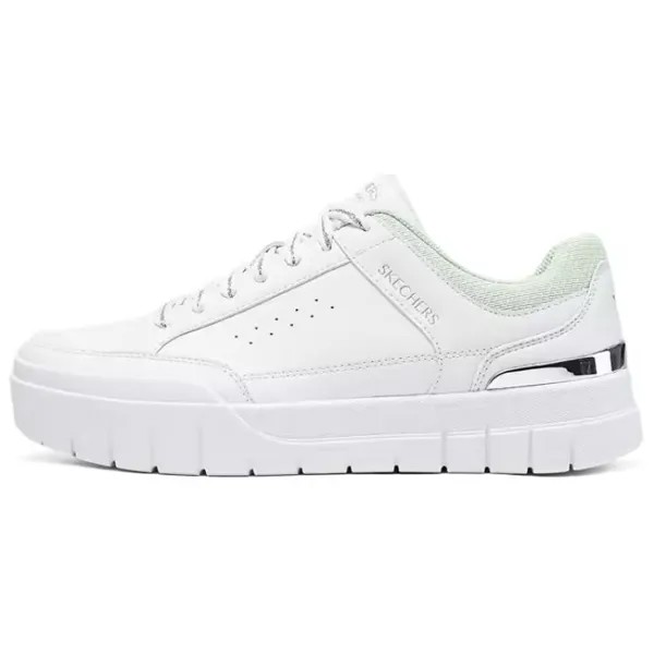 Кроссовки Skechers Court Classics Skateboarding Shoes Women's Low-top White/Green, зеленый