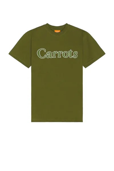 Футболка Carrots Wordmark T-shirt, оливковый
