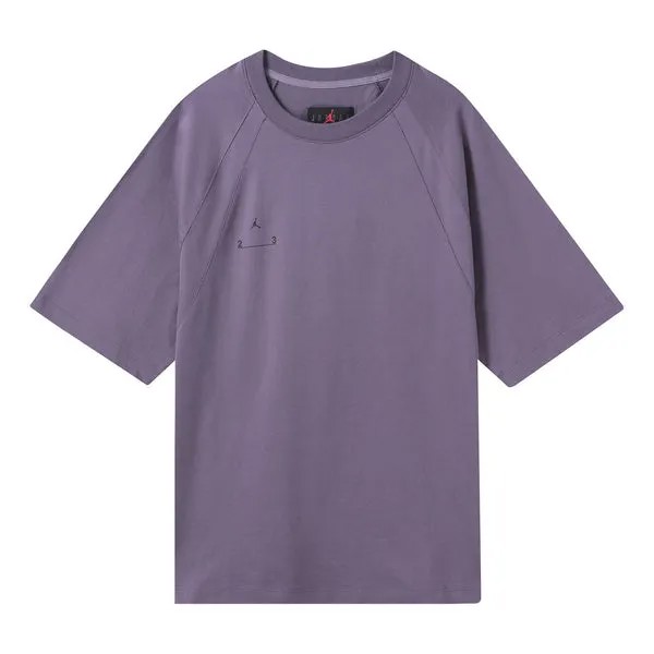 Футболка Air Jordan Alphabet Round Neck Pullover Short Sleeve T-Shirt Men's Purple, фиолетовый