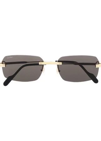 Cartier Eyewear солнцезащитные очки в квадратной оправе