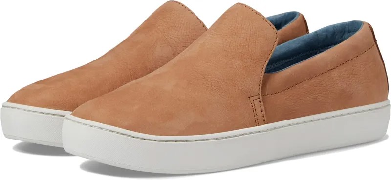 Кроссовки Eco Bay Leather Slip-On L.L.Bean, цвет Light Coffee/Slate Blue