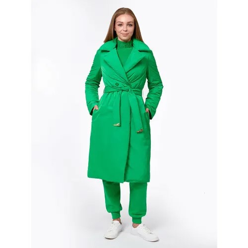 Пальто  PATRIZIA PEPE, размер 40, зеленый