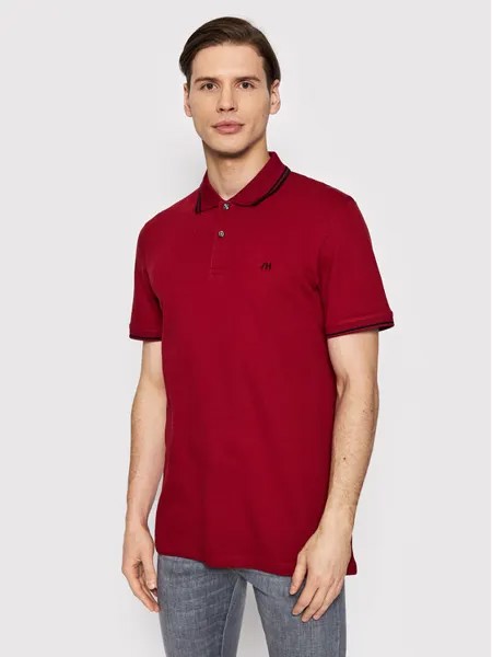 Рубашка поло стандартного кроя Selected Homme, красный