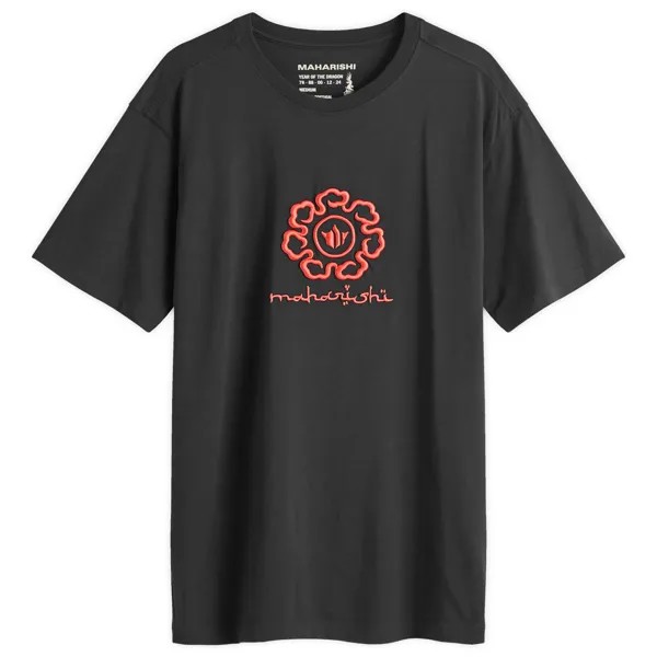Футболка Maharishi Spiral Temple T-Shirt, черный