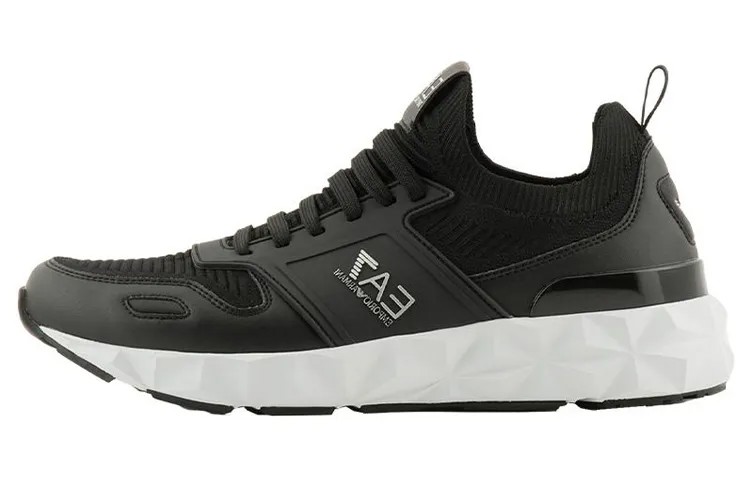 Кроссовки EMPORIO ARMANI EA7 Lifestyle Shoes Unisex Low-top Black, черный