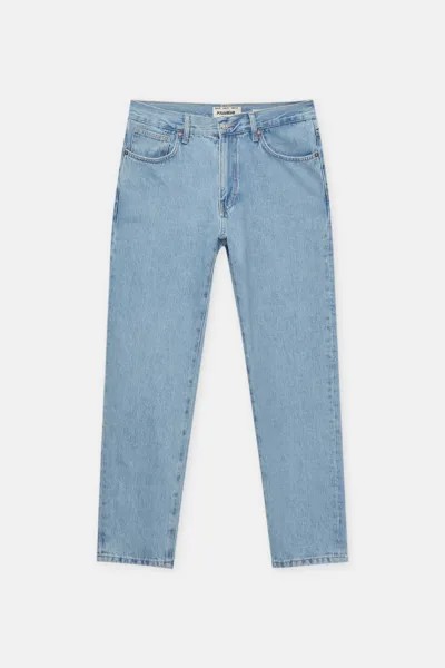 Джинсы Pull & Bear Coloured Basic Standard Fit, бледно-синий