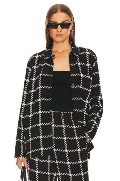 Рубашка ANINE BING Mountain, цвет Black & White Plaid