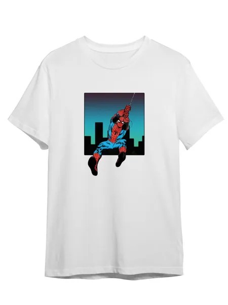 Футболка унисекс СувенирShop Spider-man/Человек-паук/Marvel 15 белая S (44-46)