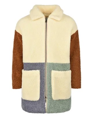 Пальто в стиле color block Stella McCartney детское