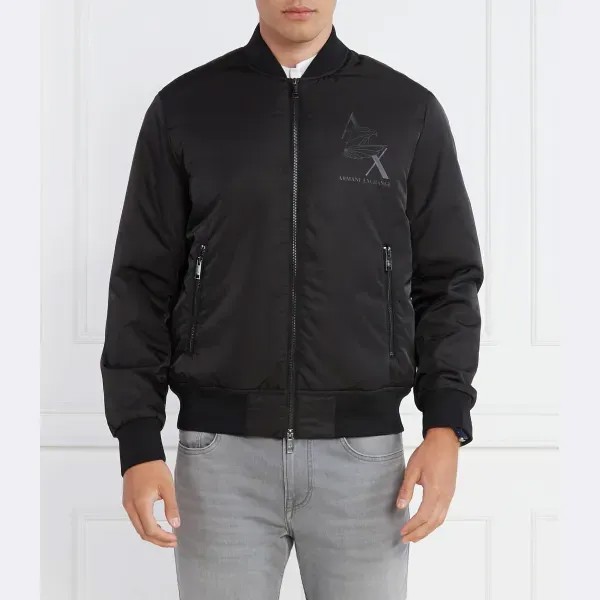 Бомбер стандартного кроя Armani Exchange, черный