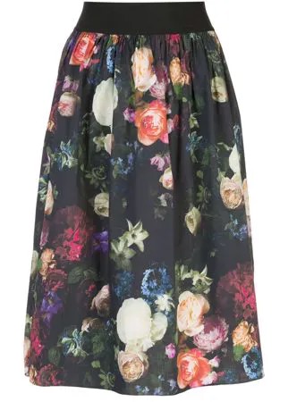 Adam Lippes пышная юбка с цветочным принтом