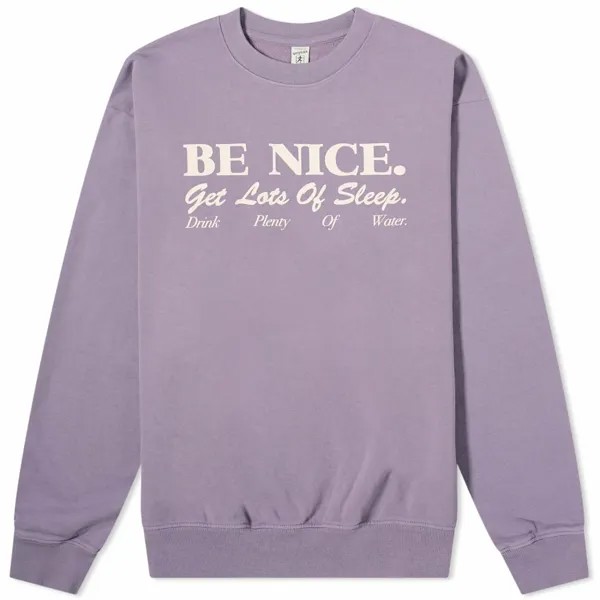 Свитшот Sporty & Rich Be Nice, светло-фиолетовый