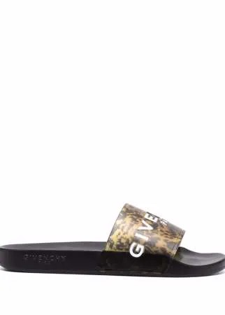 Givenchy шлепанцы с логотипом