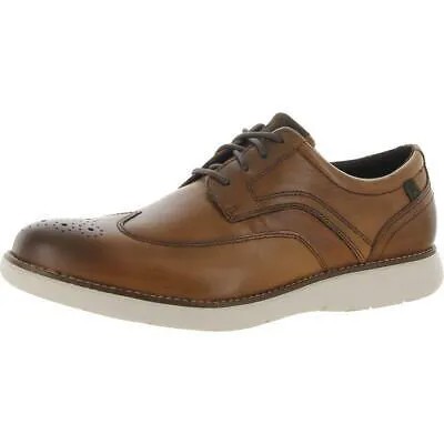 Мужские коричневые кожаные нарядные оксфорды Rockport, ширина 9 (E) BHFO 2789