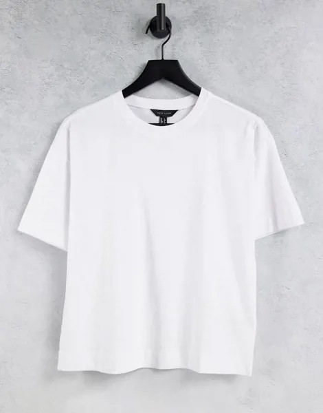 Белая oversize-футболка New Look-Белый