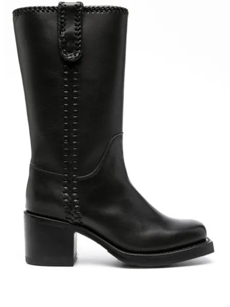 Hereu Aumandra 65mm leather boots, черный