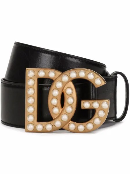 Dolce & Gabbana ремень с пряжкой-логотипом DG