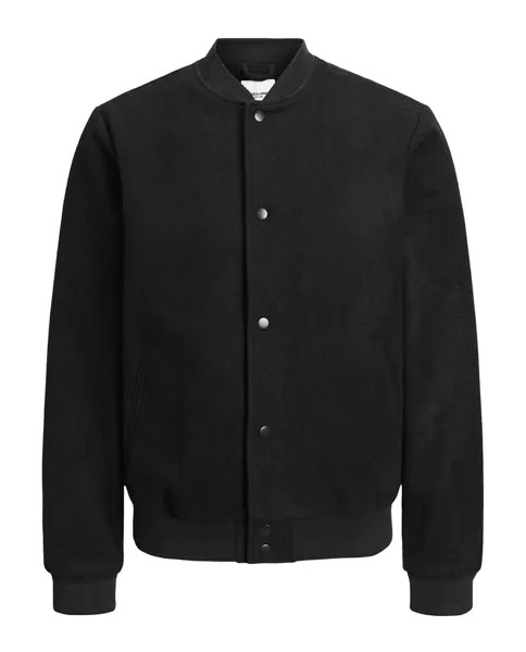 Мужской бомбер для колледжа Jack & Jones, черный