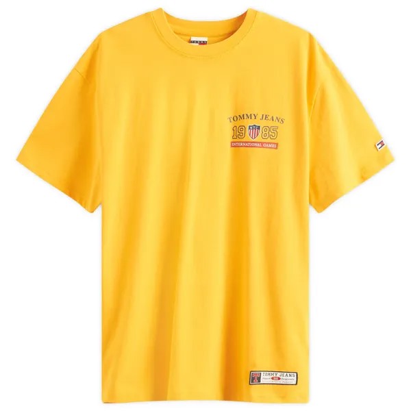 Футболка Tommy Jeans Archive Games T-Shirt, цвет College Gold