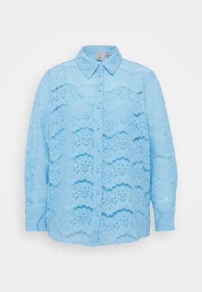 Рубашка Yaslarisso Shirt Show YAS Petite, светло-синий