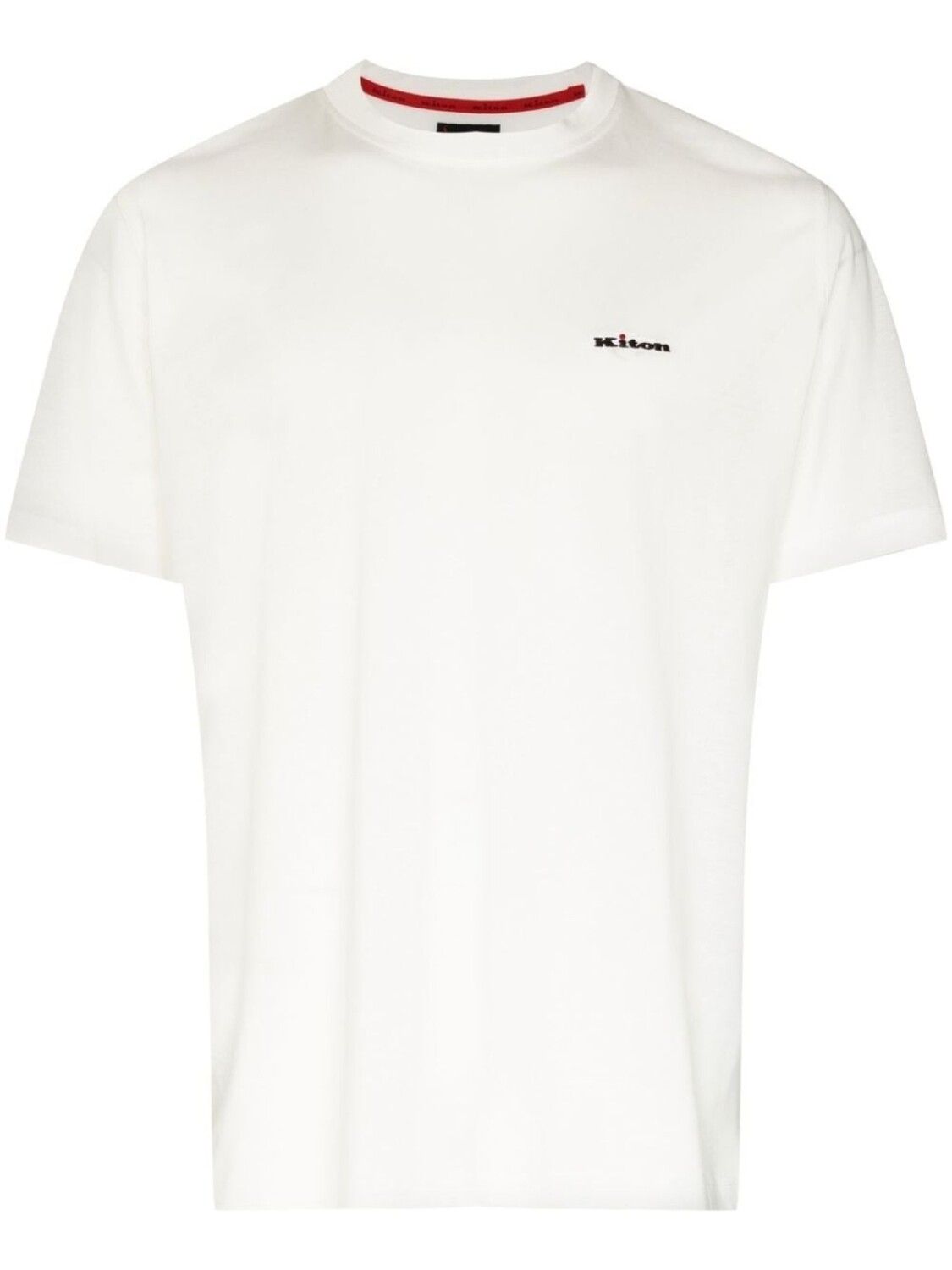 Kiton футболка с логотипом, белый
