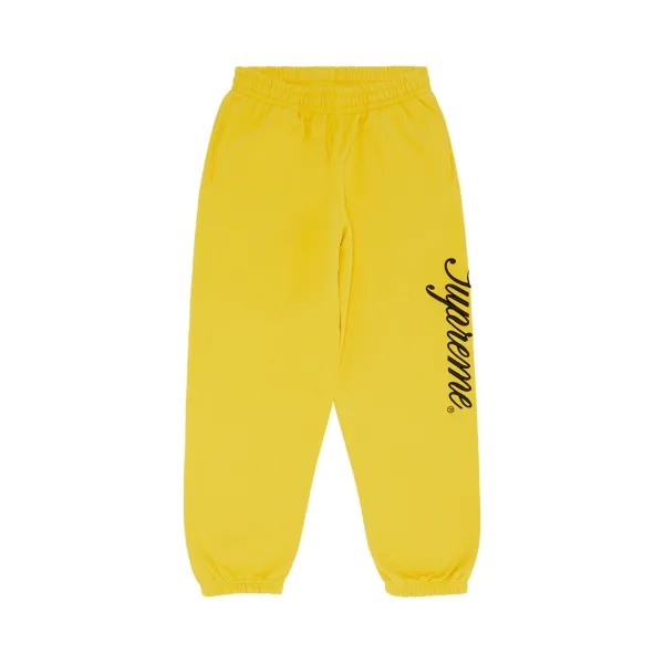 Спортивные штаны Supreme с рельефным рисунком, Желтые