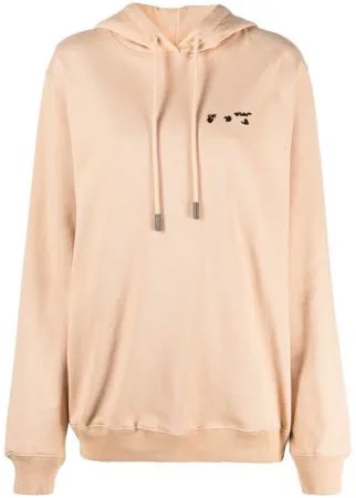 Off-White худи с вышитым логотипом