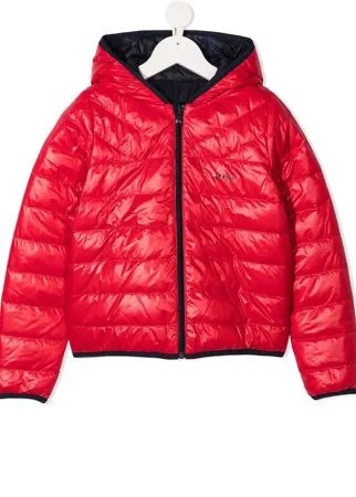 BOSS Kidswear двусторонний пуховик с логотипом