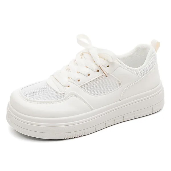 Кроссовки HUANQIU Skateboarding Shoes Women's Low-top White, бежевый