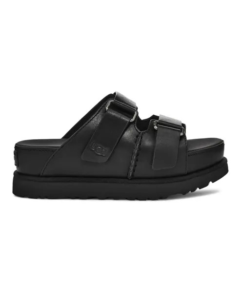 Goldenstar высокие зимние ботинки скольжения Ugg, черный