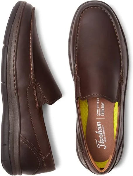 Лоферы Central Moc Toe Venetian Loafer Florsheim, цвет Brown Crazy Horse