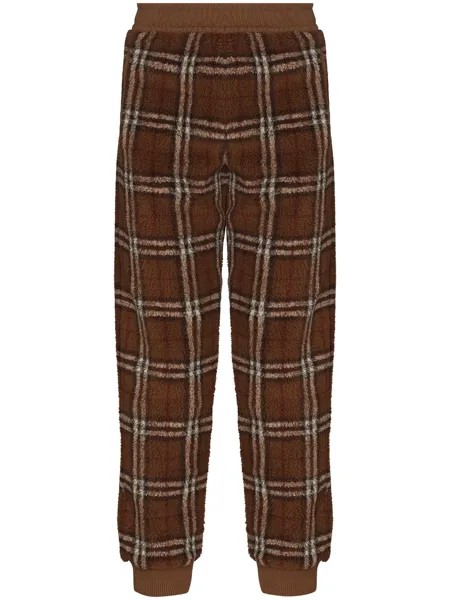 Burberry зауженные спортивные брюки в клетку