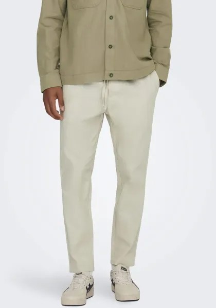 Брюки ONLY & SONS из ткани 