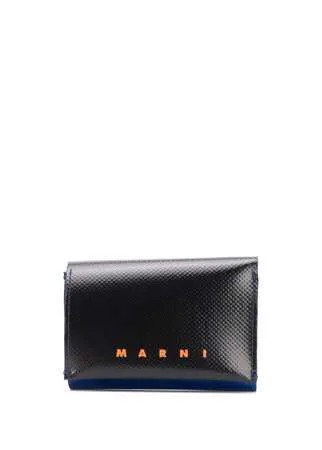 Marni двухцветный кошелек с логотипом