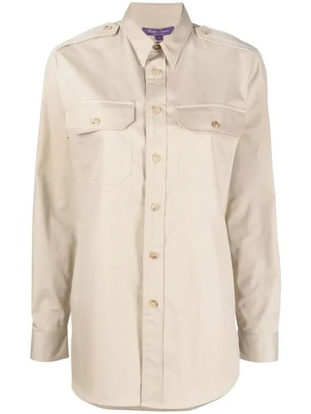 Ralph Lauren Collection рубашка Ry с длинными рукавами, нейтральный цвет