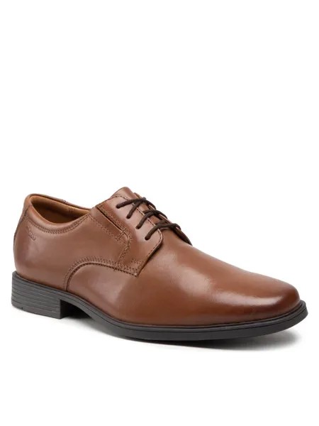 Полуботинки Clarks, коричневый