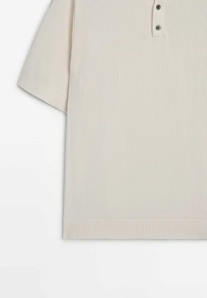 Поло Short Sleeve Massimo Dutti, бежевый