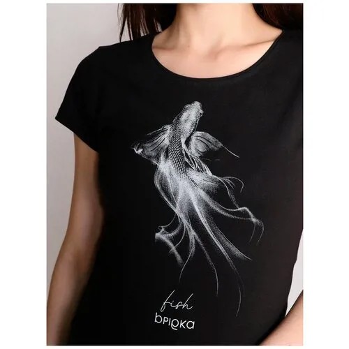 Футболка Margo, размер 48, черный