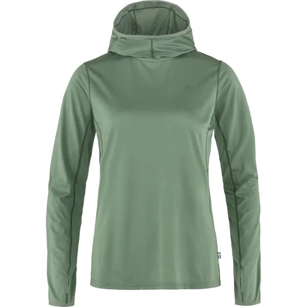 Женская худи Abisko Sun Hoodie Fjällräven, зеленый