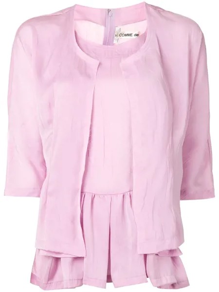 Comme Des Garçons многослойная блузка с оборками
