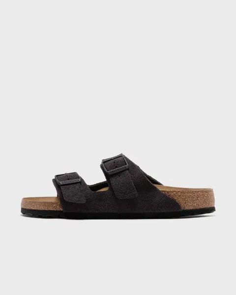 Сандалии Birkenstock Arizona Suede Leather, цвет velvet grey