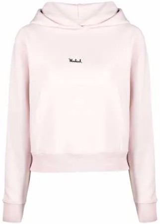 Woolrich флисовое худи с логотипом