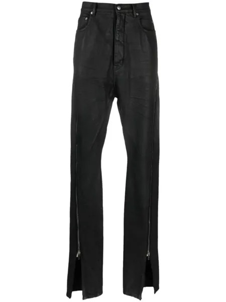 Rick Owens узкие джинсы Bolan Banana с завышенной талией, черный