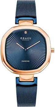 Fashion наручные  женские часы Obaku V277LXVLML. Коллекция Diamond