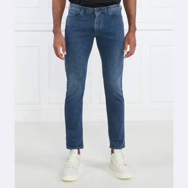 Джинсы узкого кроя j06 Emporio Armani, синий