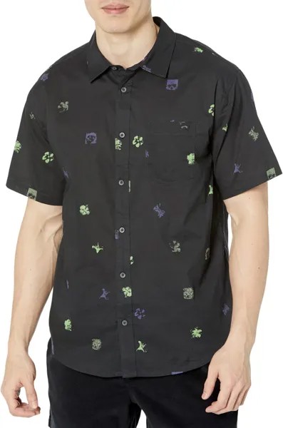 Рубашка Billabong Sundays Mini Short Sleeve Woven, цвет Black 1