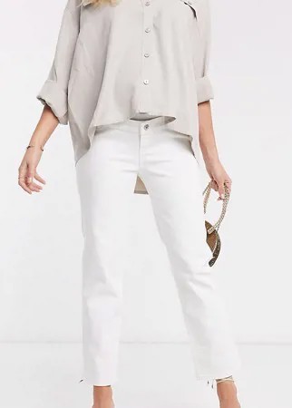 Белые прямые джинсы с завышенной талией ASOS DESIGN Maternity-Белый