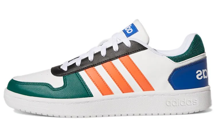 Баскетбольные кроссовки Adidas Neo Hoops 2.0 Белый/Зеленый/Оранжевый
